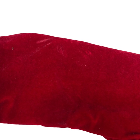 Vintage Carriage Boutique Red Velour Pleated Romper size 3 months - Picture 9 of 13